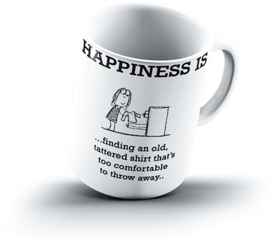 

Ucard Happiness Is1917 Bone China, Ceramic, Porcelain Mug(325 ml)