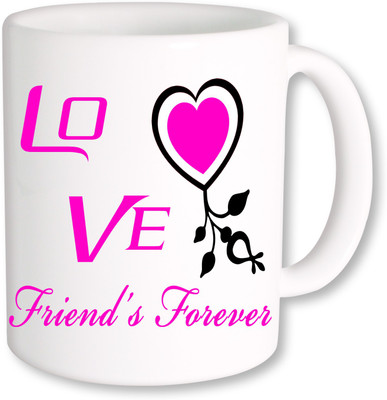 

PhotogiftsIndia Friends Forever 005 Coffee Ceramic Mug(350 ml), Multicolor