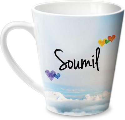 

Hot Muggs Simply Love You Soumil Conical Ceramic Mug(350 ml)