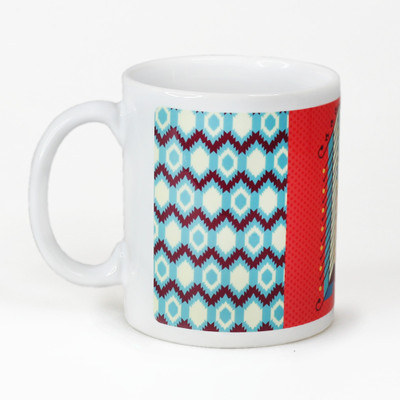 Chumbak Alphabet N Ceramic Mug, Multicolor
