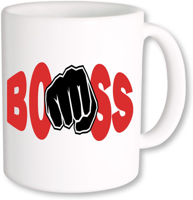 

PhotogiftsIndia Boss Ceramic Mug(325 ml), Multicolor