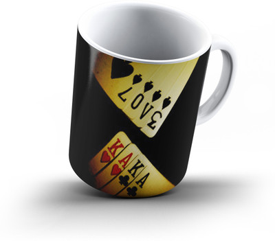 

Ucard Love Cards283 Bone China, Ceramic, Porcelain Mug(325 ml), Multicolor