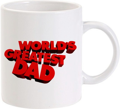 40% OFF on Lolprint Worlds Greatest Dad Ceramic Coffee Mug(325 ml)