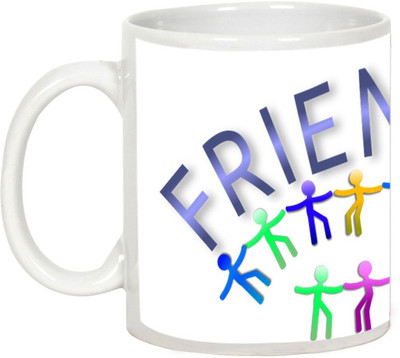 

AllUPrints Gift For Friend - Great Friendship Day Ceramic Mug(325 ml), White