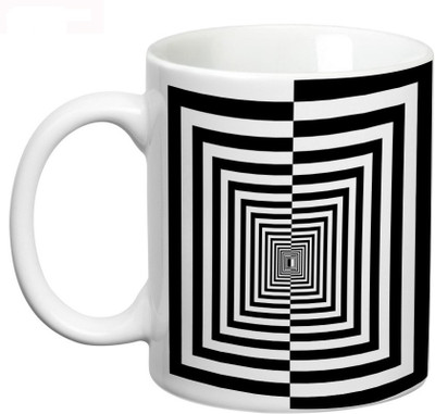 

Prithish Psychological Design 11 Ceramic Mug(330 ml), Multicolor