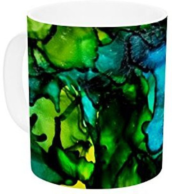 

Kess InHouse InHouse Claire Day Ariel Ceramic Coffee, 11 oz, Multicolor Ceramic Mug(60 ml)