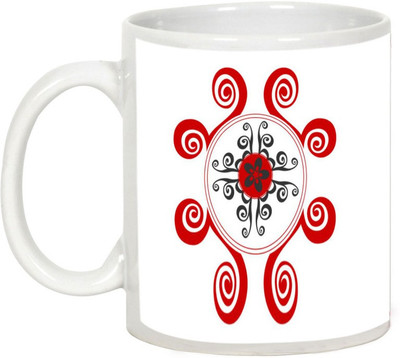 

AllUPrints Gifts For Deepawali - Prosperous Happy Diwali Design 31 Ceramic Mug(325 ml), White