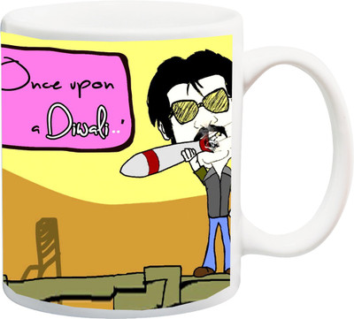 

ME&YOU Special Rajni Sir Diwali Funny Gifting Item Ceramic Mug(325 ml), Multicolor