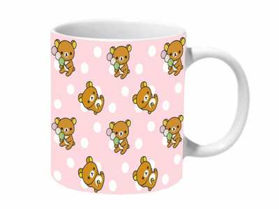 

Mooch Wale Cute Rilakkuma Teddy Bear Ceramic Mug(325 ml), Multicolor