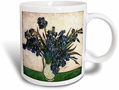 

3dRose Van Gogh Irises, Flowers, 25th Anniversary, Faith, Hope, Ceramic, 15-Oz Ceramic Mug(60 ml), Multicolor