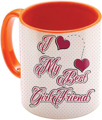 

SKY TRENDS Wonderful & Best Valentine Orange Gift For GirlFriend,Boyfriend,Husband,Wife,Friend Design Cod 083 Ceramic Mug(325 ml)