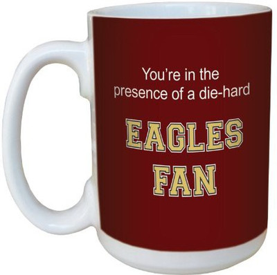 

Tree-Free Greetings Greetings lm44393 Eagles College Football Fan Ceramic with Full-Sized Handle, 15-Ounce Ceramic Mug(60 ml), Multicolor