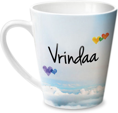 

Hot Muggs Simply Love You Vrindaa Conical Ceramic Mug(350 ml)