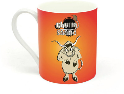 

Sowing Happiness Khulla Saand Ceramic Mug(350 ml), White