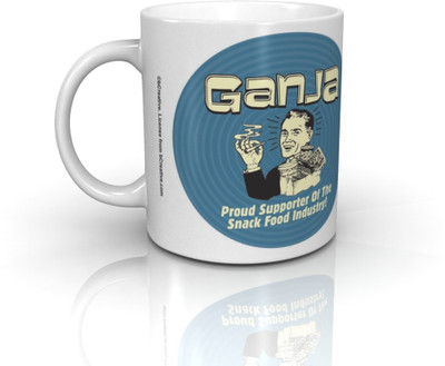 

Bcreative Ganja Proud Supporter Of The Snack Food Industry (Officially Licensed) Ceramic Mug(350 ml)