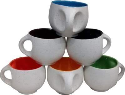 

Nandika Sales Liva 03 Ceramic(Multicolor, Pack of 6)