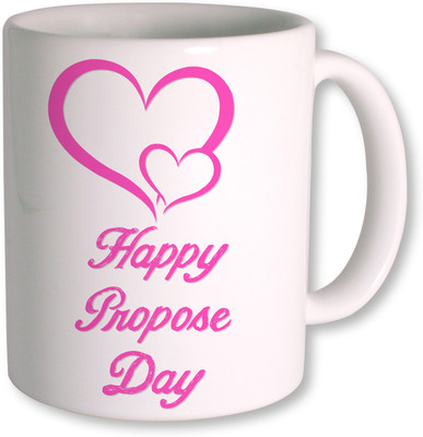 

PhotogiftsIndia Happy Propose Day Coffee Ceramic Mug(350 ml), White