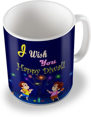 

SKY TRENDS sky trends # D034 diwali gift set Ceramic Mug(325 ml), White