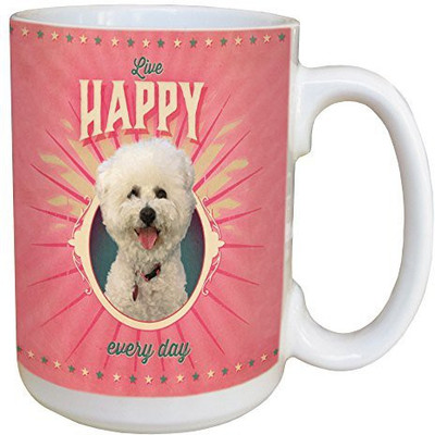 

Tree-Free Greetings Greetings 46162 Angi and Silas Poodle of Happiness Ceramic with Full-Sized Handle, 15-Ounce Ceramic Mug(60 ml), Multicolor