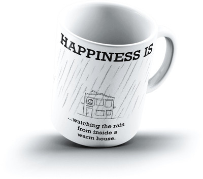 

Ucard Happiness Is1506 Bone China, Ceramic, Porcelain Mug(325 ml)
