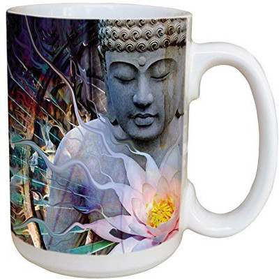 

Tree-Free Greetings Greetings 45487 Christopher Beikmann Living Radiance Ceramic with Full-Sized Handle, 15-Ounce Ceramic Mug(60 ml), Multicolor