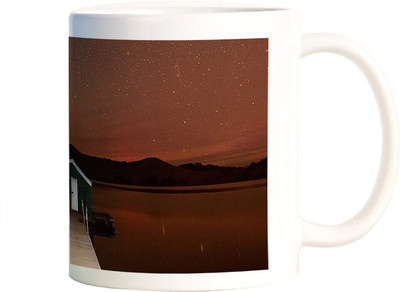 

Rangeele Inkers Under The Stars Ceramic Mug(300 ml), Multicolor