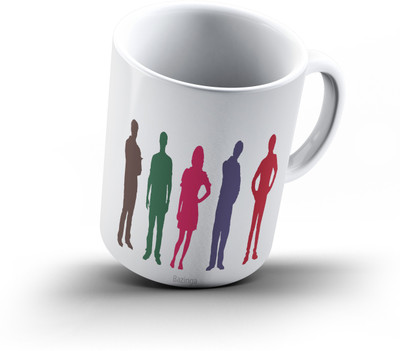 

Ucard Big Bang Theory Minimalist174 Bone China, Ceramic, Porcelain Mug(325 ml), Multicolor