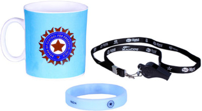 

Indigo Creatives India Cricket Team Cheering Souvenier Kit 1 Ceramic Mug(330 ml), Multicolor