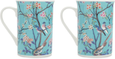 

Cello Milano Coffee Bone China Mug(295 ml, Pack of 2), Blue