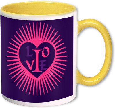 

Heyworlds i love you valentine day gifts 0032 Ceramic Mug(325 ml), Multicolor