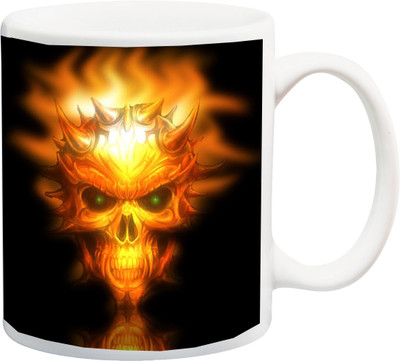 

ME&YOU Fire Dragon Beast 3D Print Ceramic Mug(325 ml), Multicolor