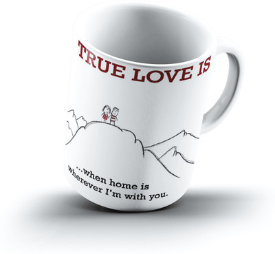 

Ucard Happiness Is1222 Bone China, Ceramic, Porcelain Mug(325 ml)