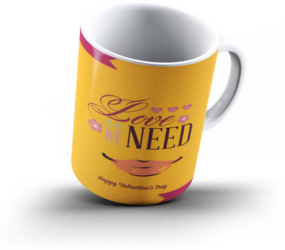 

Ucard Valentines Day Love613 Bone China, Ceramic, Porcelain Mug(325 ml)
