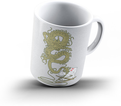 

Ucard Dragon Flavor308 Bone China, Ceramic, Porcelain Mug(325 ml), Multicolor