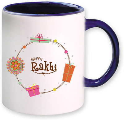 

PhotogiftsIndia Happy Raksha Bandhan 24 Ceramic Mug(325 ml), Multicolor