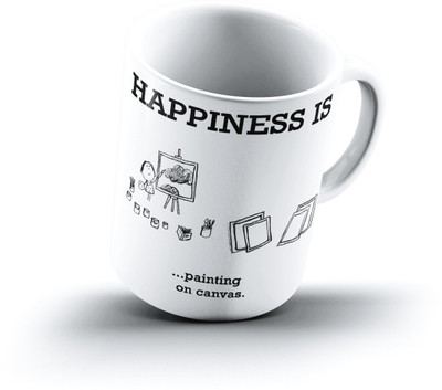 

Ucard Happiness Is1533 Bone China, Ceramic, Porcelain Mug(325 ml)