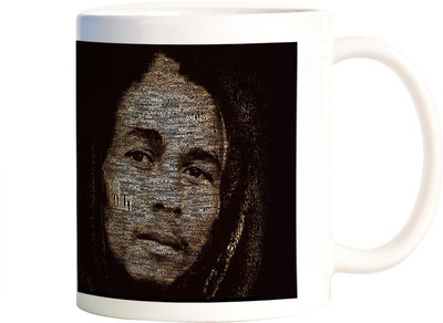 

Rangeele Inkers Bob Marley Quotes Typography Ceramic Mug(300 ml), Multicolor
