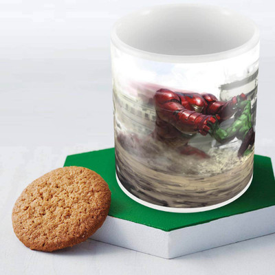 

Posterboy Hulk - Hulk Buster Fight Ceramic Mug(350 ml), Multicolor