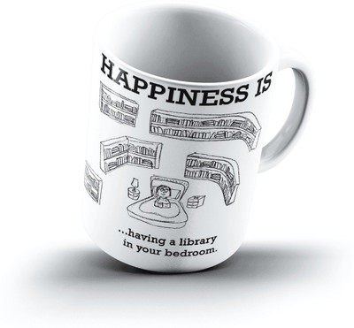 

Ucard Happiness Is2350 Bone China, Ceramic, Porcelain Mug(325 ml)