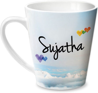 

Hot Muggs Simply Love You Sujatha Conical Ceramic Mug(350 ml)