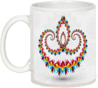 

AllUPrints Gifts For Deepawali - Prosperous Happy Diwali Design 1 Ceramic Mug(325 ml), White