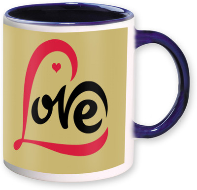 

Heyworlds love valentine gifts 06 Ceramic Mug(325 ml), Multicolor