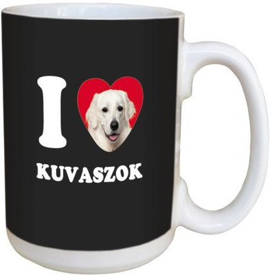 

Tree Free Free Greetings LM45075 I Heart Kuvaszok Ceramic with Full-Sized Handle, 15-Ounce Ceramic Mug(60 ml), Multicolor