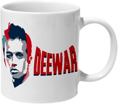 

Mooch Wale Rahul Dravid Deewaar Ceramic Mug(325 ml), Multicolor