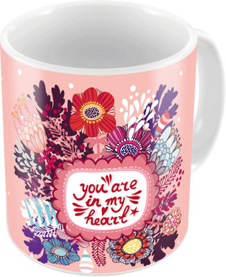 

Home India Designer Romantic Print Pink Coffee 664 Ceramic Mug(300 ml)