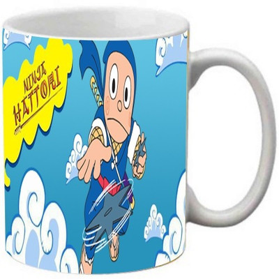 

Maison N Mode Ninja Hattori Coffee Ceramic Mug(330 ml), Multicolor