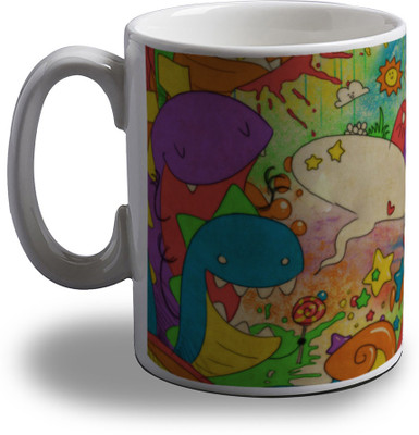 

Artifa Abstract Cartoon Design AMG0161 Porcelain, Ceramic Mug(350 ml), Multicolor