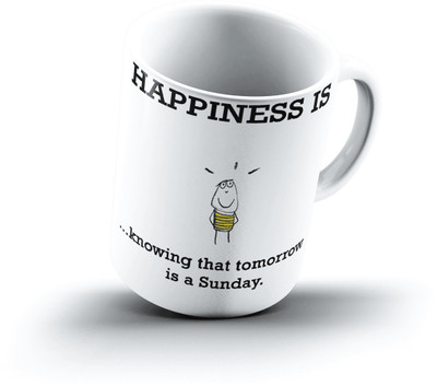 

Ucard Happiness Is2409 Bone China, Ceramic, Porcelain Mug(325 ml)