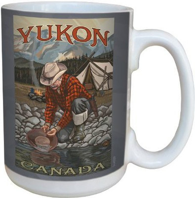 

Tree-Free Greetings Greetings lm43339 Nostalgic Yukon Canada Gold Rush by Paul A. Lanquist Ceramic with Full-Sized Handle, 15-Ounce, Multicolored Ceramic Mug(60 ml)