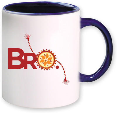 

PhotogiftsIndia Raksha Bandhan Gifts Ceramic Mug(325 ml), Multicolor